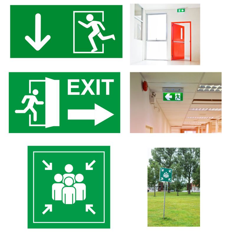 Pictogrammen Evacuatie (1)